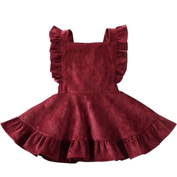Velvet Ruffle Dress - Picture 5 of 5